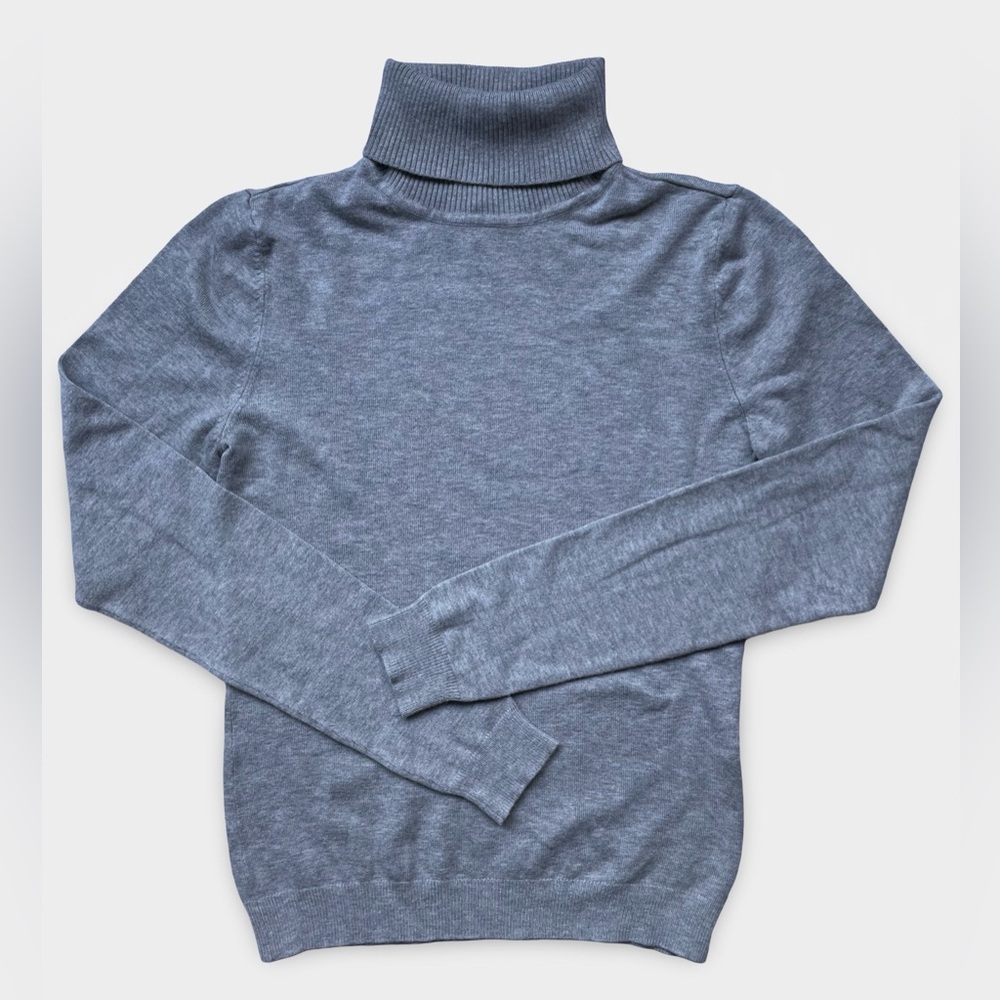VERO MODA Grey Turtleneck Knit Sweater XS Lightweight